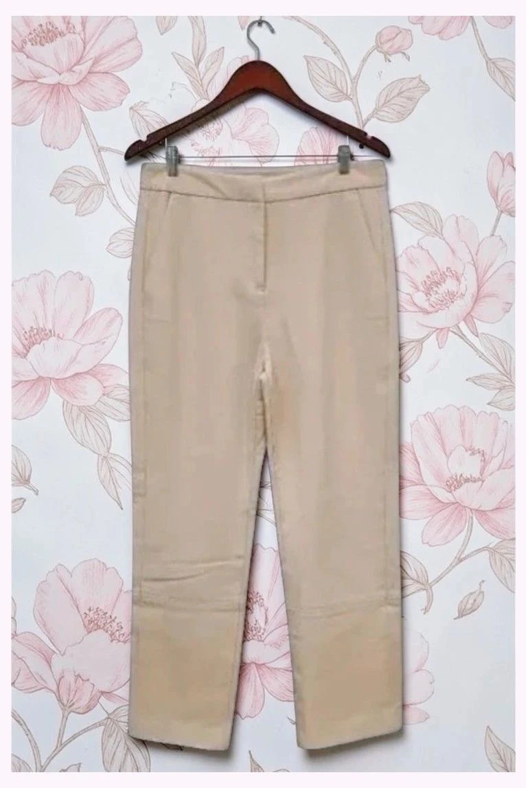 Pantalón Primark efecto piel beige 34 / Pantalon Primark effet cuir beige 34